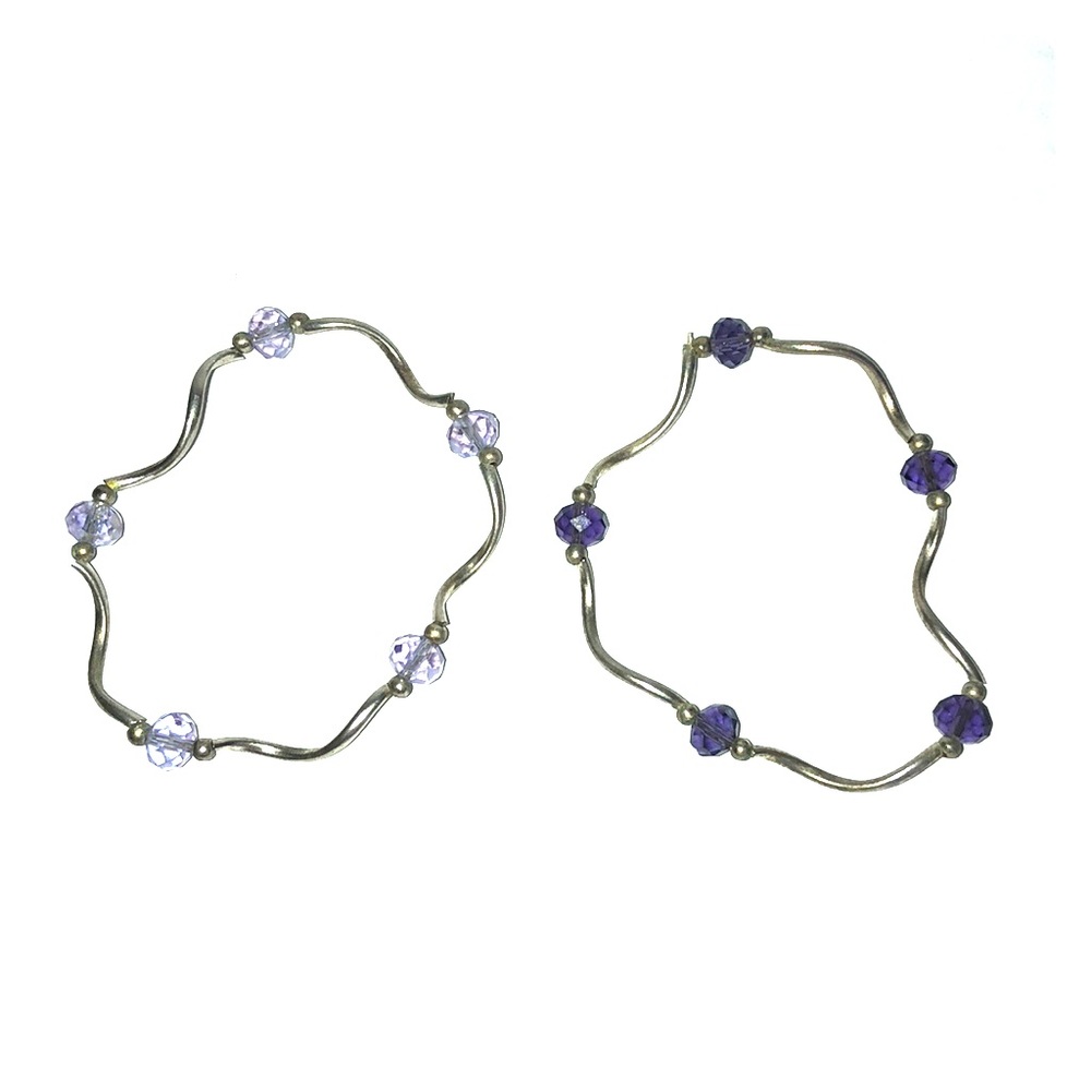 Purple stretchy bracelets